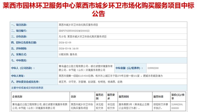 威廉希尔williamhill这座都市延续揭橥两大环卫项目中标告示！总额超5亿元！(图1)